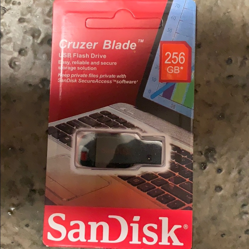 SanDisk Cruzer blade 256GB usb flash drive